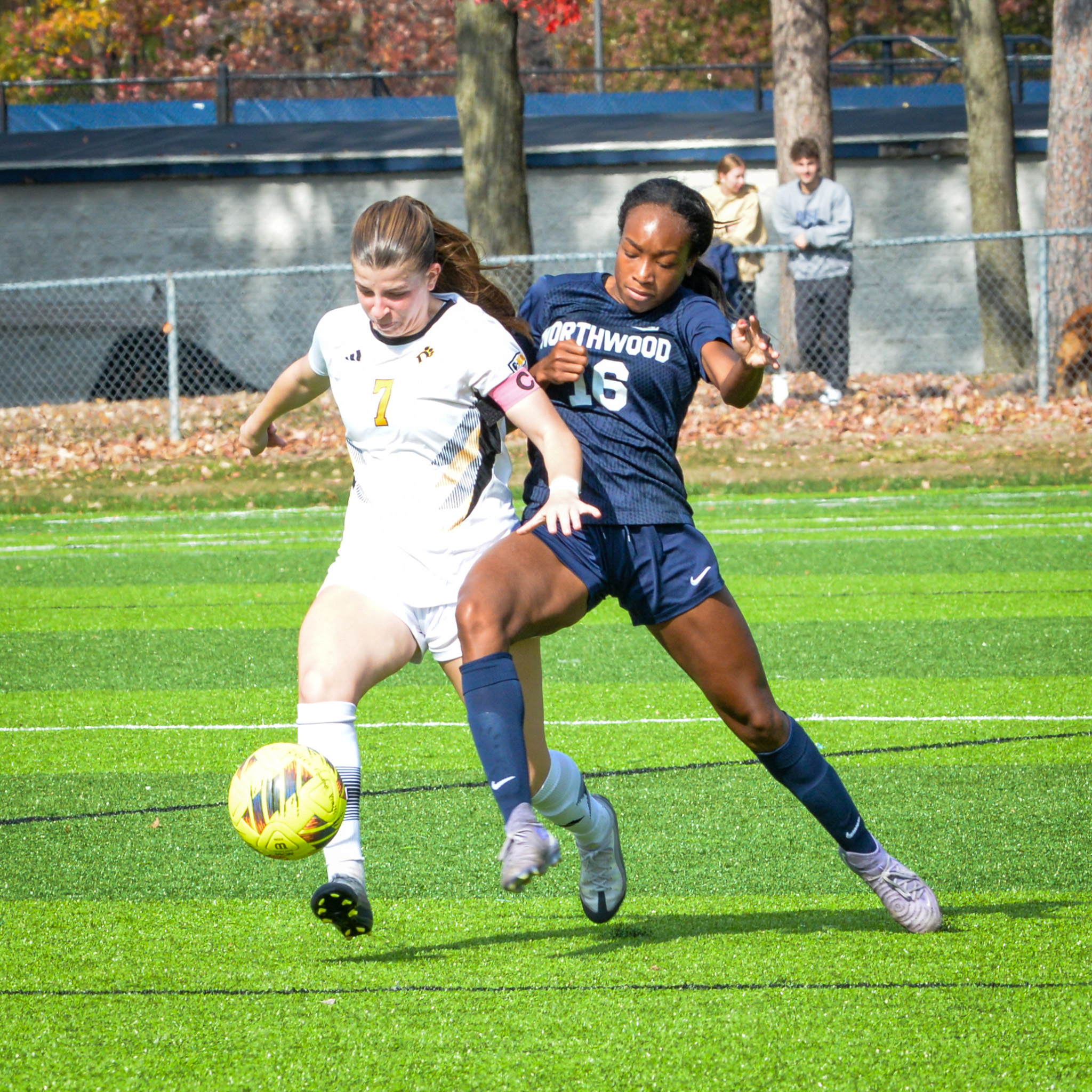 Mari Jackson battling for possession in a Northwood match